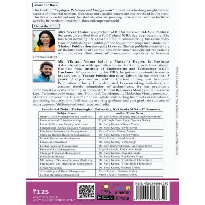 Employee Relations And Engagement Book for MBA 4th Semester JNTUK