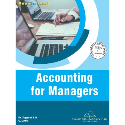 Accounting for Managers Book for MBA 1st Semester Bangalore University