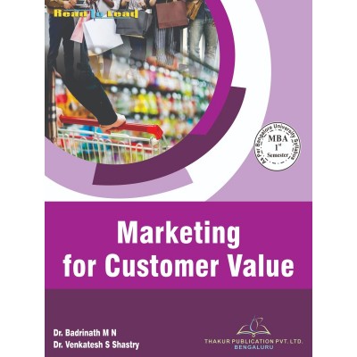 Marketing for Customer Value Book for Mba 1st Semester Bangalore University