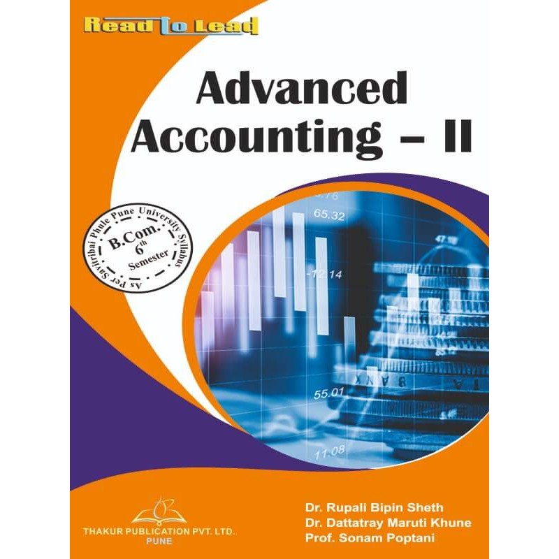 Advanced Accounting- II B.Com. 6 semester book- front cover