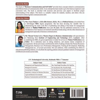 Business Communication and Soft Skills Book for MBA 1st Semester  JNTUK