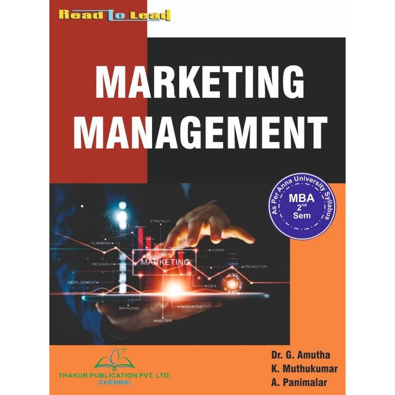 Marketing Management Book for Mba 2nd semester Anna University