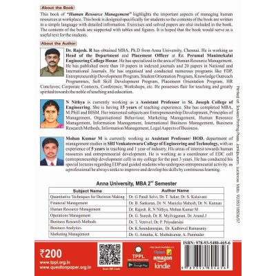 Human Resource Management Book for MBA 2nd Semester Anna University