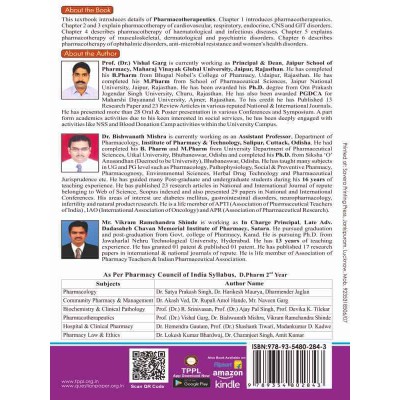 Pharmacotherapeutics Book for D.pharm 2nd year- Thakur Publication