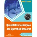 Quantitative Techniques & Operations Research Book for MBA 2nd Semester Bangalore University front Cover Page