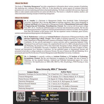Marketing Management Book for Mba 2nd semester Anna University