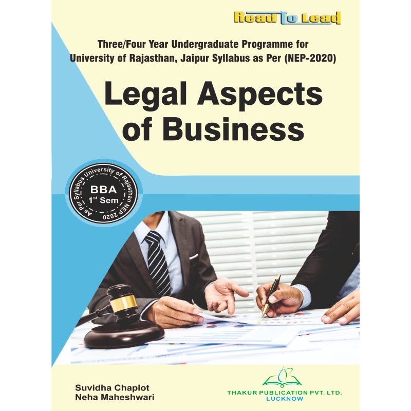 Legal Aspects of Business Book BBA First Sem UOR NEP-2020