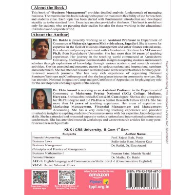 Business Management Book B.com First Sem KUK/CRS University