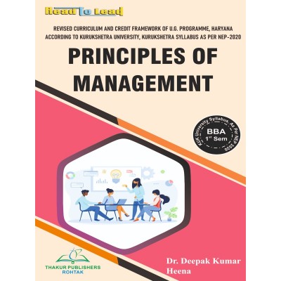 Principles oF Management Book BBA First Sem KUK NEP-2020