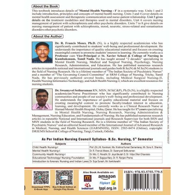 Mental Health Nursing-I Book B.Sc Nursing 5th Sem