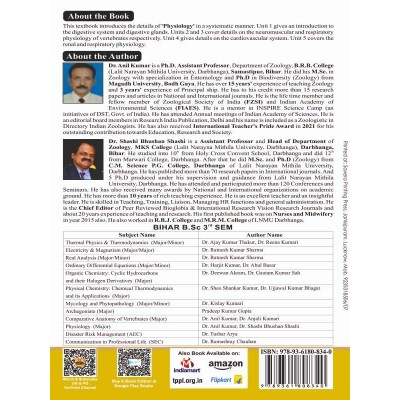 ZOOLOGY Paper- II PHYSIOLOGY ( Major) Book B.Sc 3rd Semester Bihar