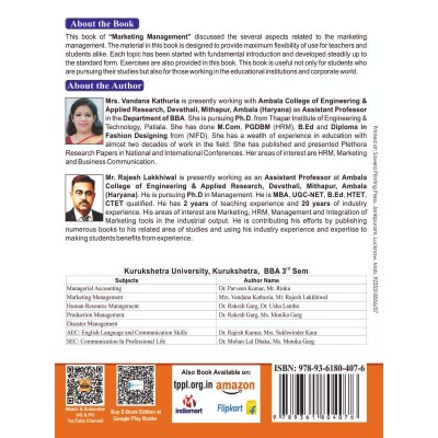 MARKETING MANAGEMENT  HARYANA BBA THIRD SEM