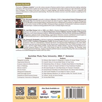 Business Analytics   Pune MBA First Sem