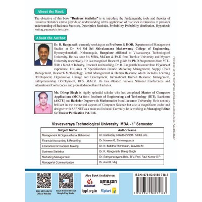 Business Statistics   vtu mba First Sem