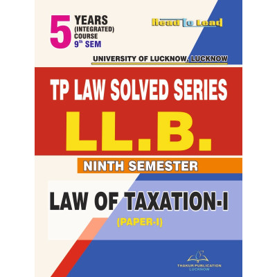 Law Of Taxation-1 (5 year...