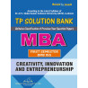 Creativity innovation and Enterpreneurship Solution Bank MBA First Semester