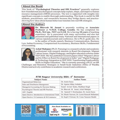 Psychological Theories and HR Practices (Major/Minor)