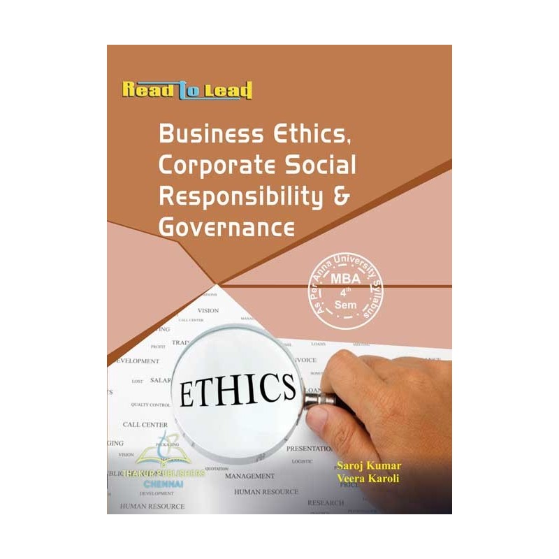 Business Ethics Corporate Social Responsibility & Governance Book for Mba 4th Semester