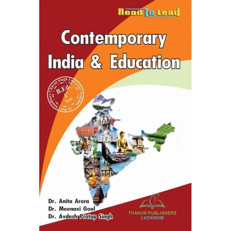 Contemporary India and Education Book for B.Ed 1st year ccsu