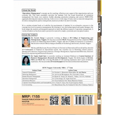 Operations Management Book for MBA 2nd Semester