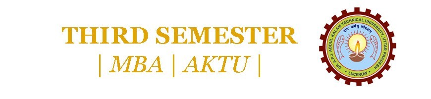 Third Sem | MBA | AKTU